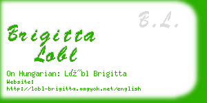 brigitta lobl business card